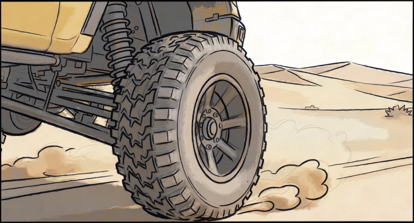 Automotive - Stunt Driving - storyboard frame 7 by Dakota Warren